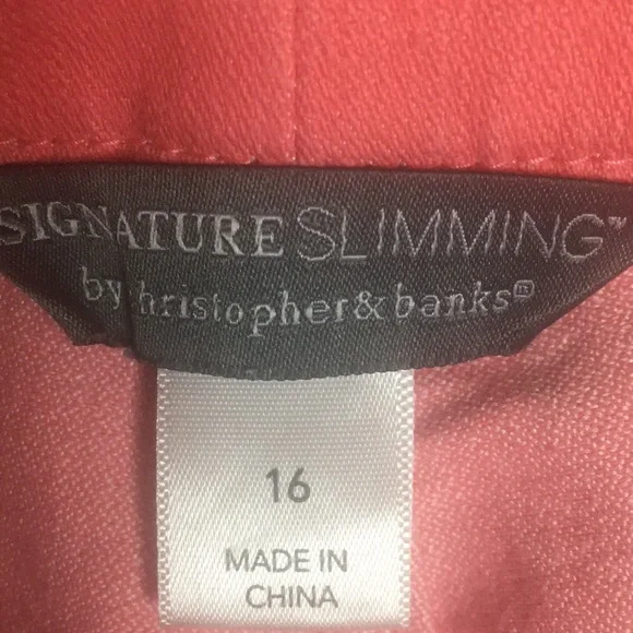 SIGNATURE SLIMMING JEANS BY CHRISTOPHER & BANKS SIZE 16 - Picture 2 of 3